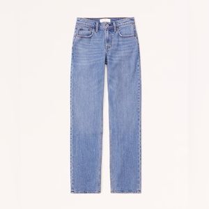 Abercrombie & Fitch Mid Rise Straight Jeans